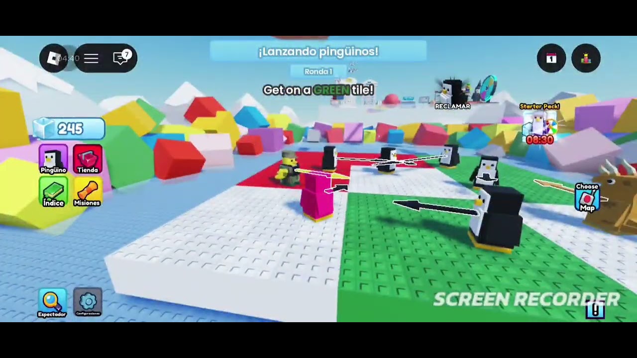 Jugando un juego de pingüinos ¿raros?