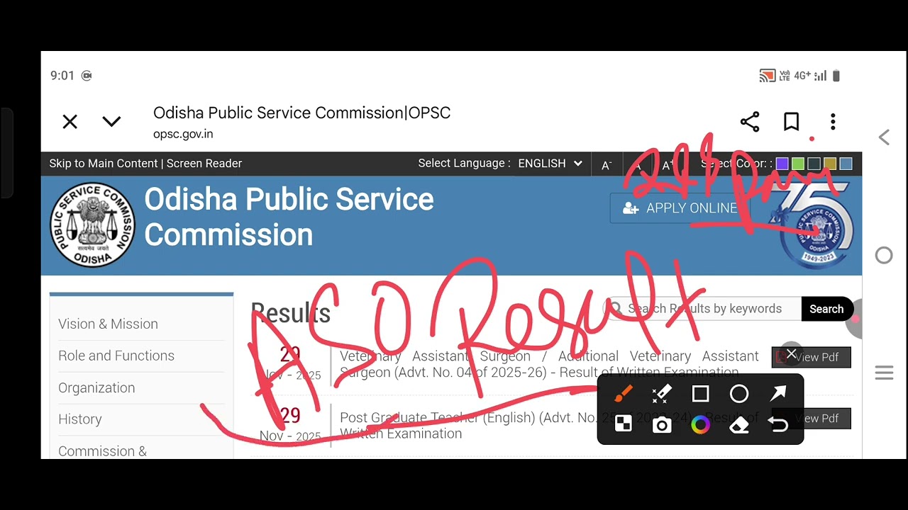 OPSC ASO Result 2025 Cut Off Marks, Merit List Pdf Download /Odisha OPSC ASO Result 