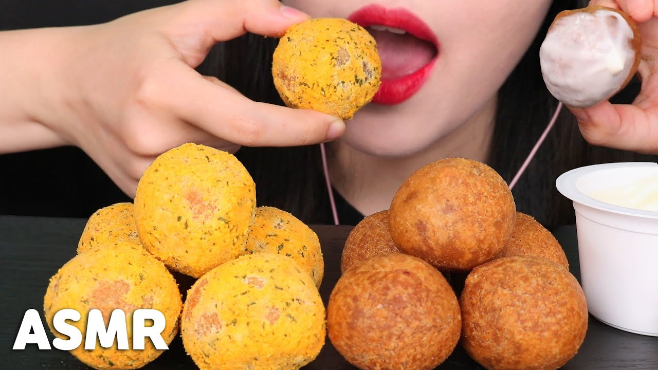 ASMR CHEESE BALLS チーズボール BHC 치즈볼 먹방 咀嚼音 (EATING SOUNDS) NO TALKING MUKBANG