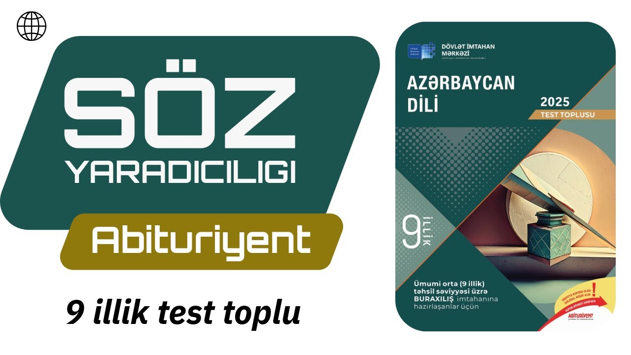  Söz yaradıcılığı / Azərbaycan dili test toplu 2025 /9 illik