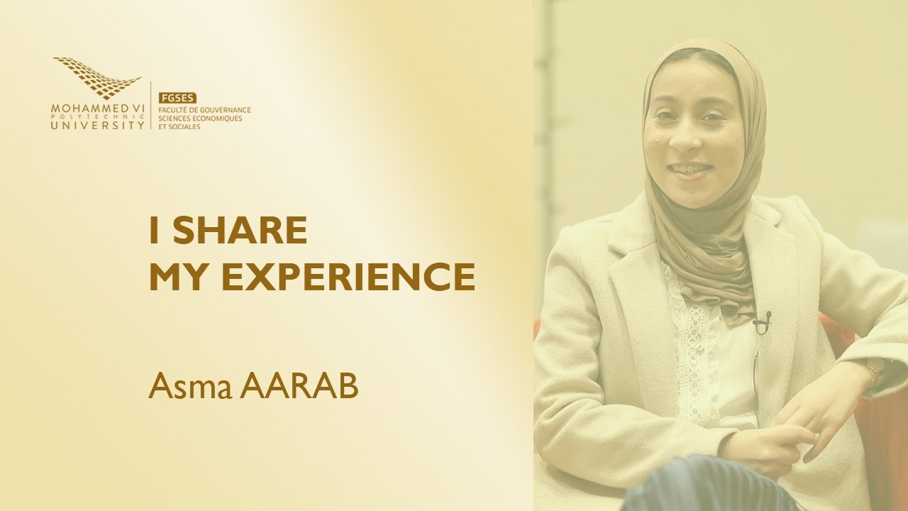 I SHARE MY EXPERIENCE - Asma Aarab