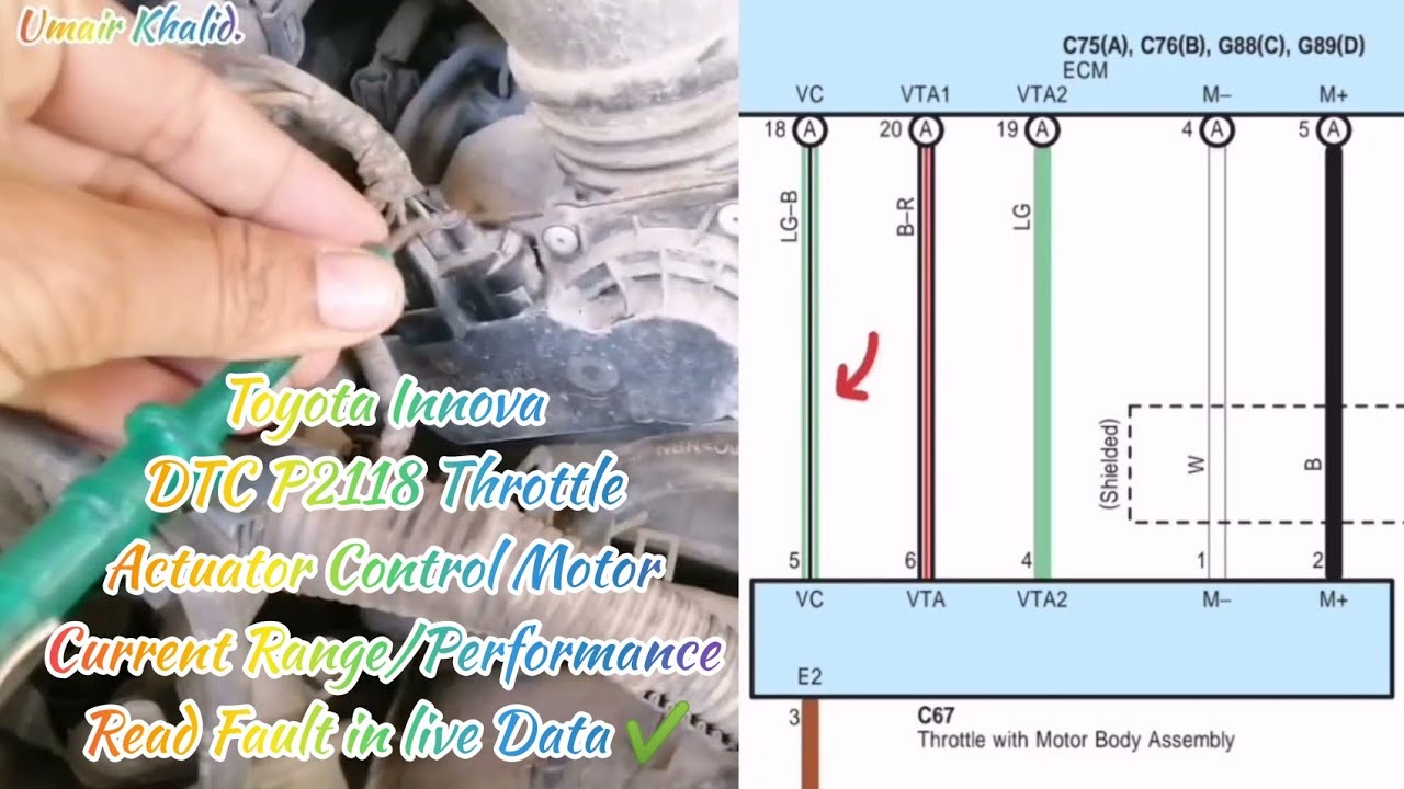 #Toyota #Innova #P2118 #ThrottleActuator #ControlMotorCurrent #RangePerformance Find Fault liveData