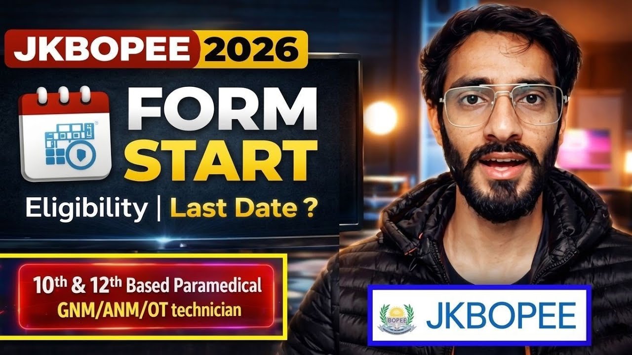 JKBOPEE BSc Nursing 2026 Registration Date Out | Form Start & Exam Date | Complete Details