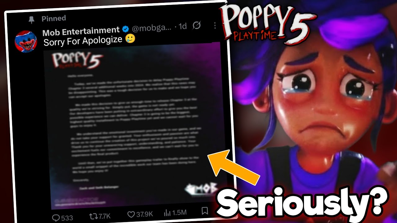 Poppy Playtime: Chapter 5 - Sad News For All Fans!! 😭😭 (Big Drama)
