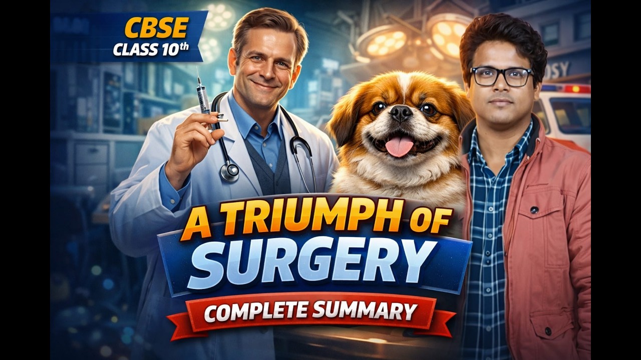 Chapter 1 A Triumph of Surgery by Anuj Sir | Class 10 English Summary + Theme + Imp Questions #yt