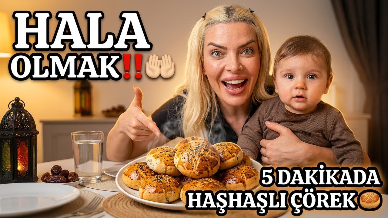 RAMAZAN 2026 İFTARDAYIZ🤲 HALA OLMAK‼️ SOHBETLİ TARİFLER HAŞHAŞLI ÇÖREK🥮
