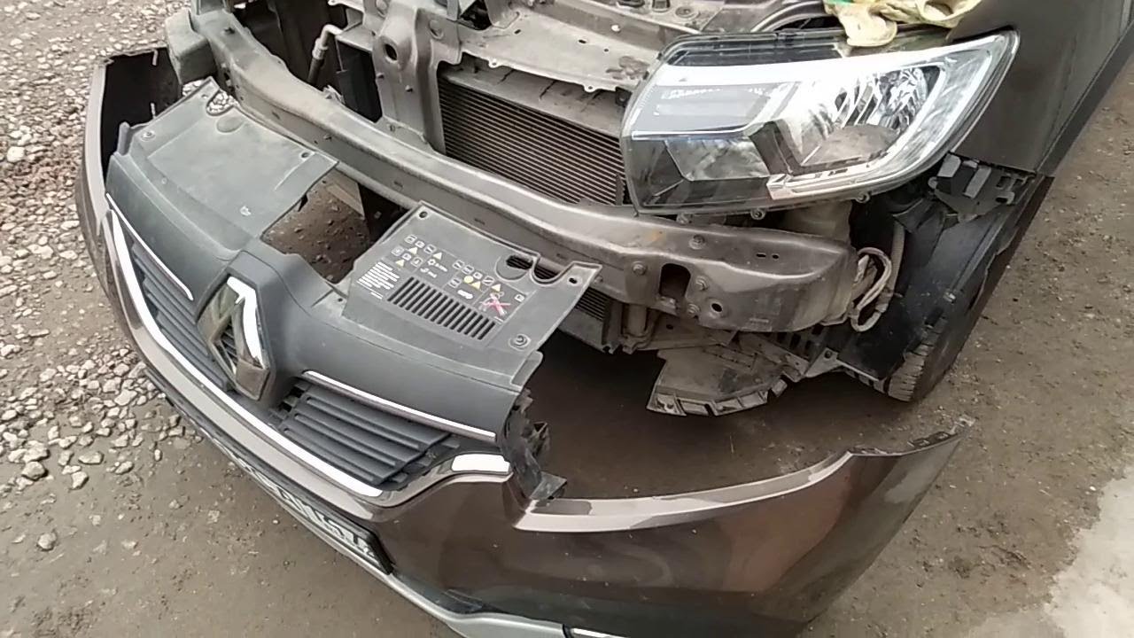 Снятие бампера на Логан 2/Сандеро 2 [Renault (Dachia) Logan 2/Sandero 2/]