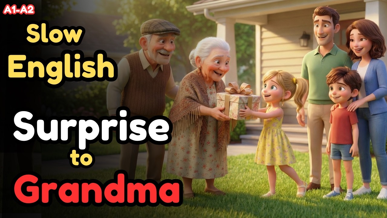 A Sudden Trip to Grandparents | Slow English Story for Beginners | Easy English Listening Story