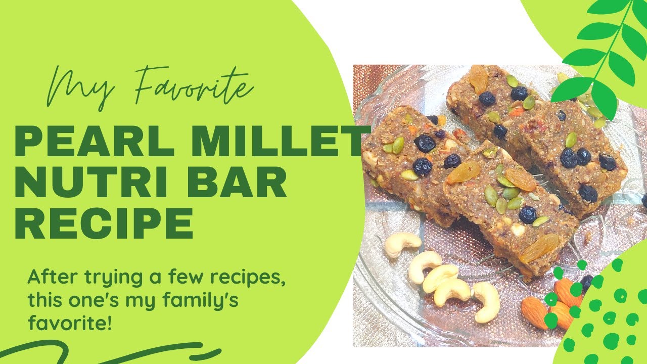 Nutri Bars Recipe| Pearl Millet Energy bars | Gluten and Guilt Free Protein bars | Breakfast Recipes