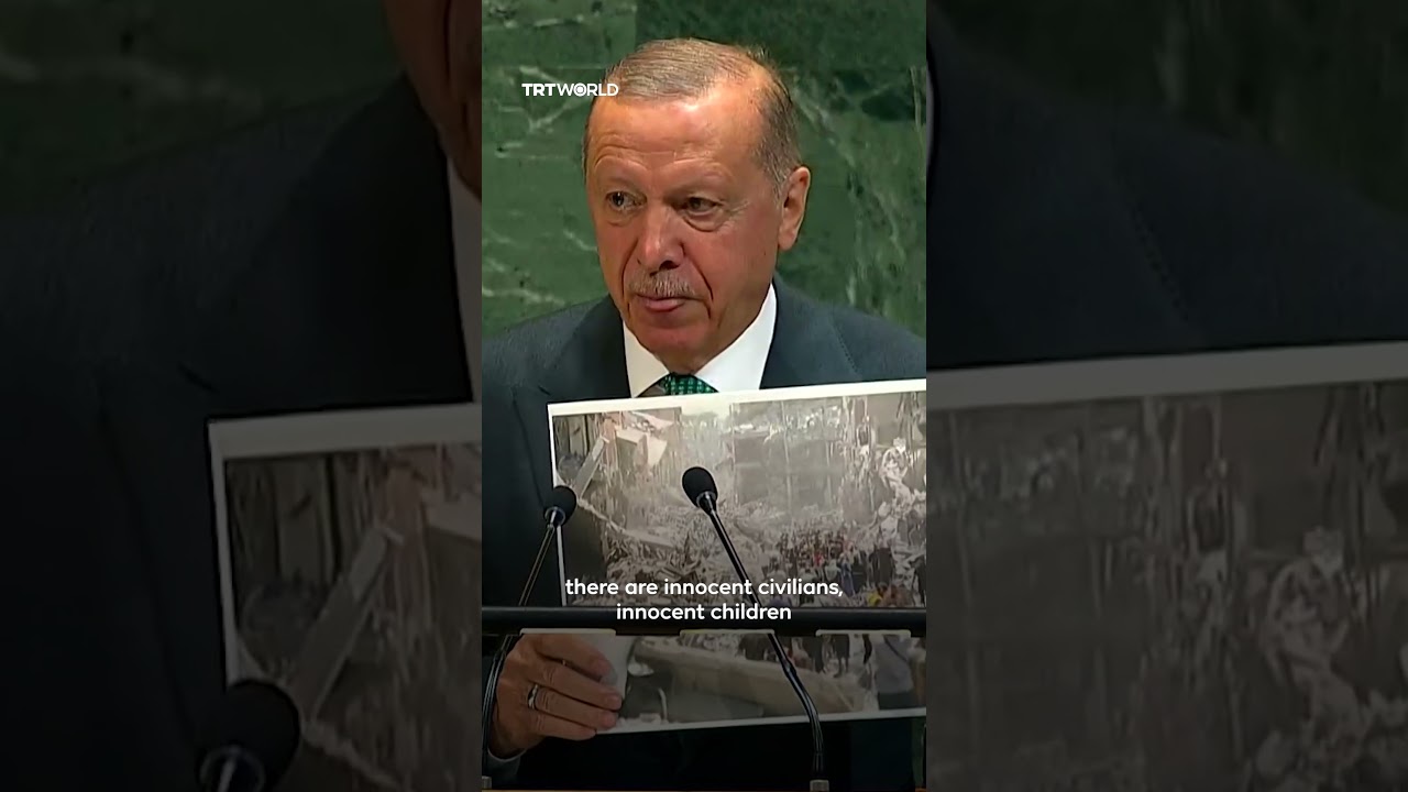 Президент Турции Эрдоган в ГА ООН: Газа сталкивается с &laquo;политикой массовых убийств&raquo;, а не войной