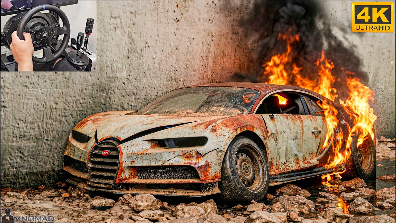 Rebuilding a BUGATTI CHIRON SPORT | Need for Speed Unbound | Thrustmaster T300RS - Gameplay 4K.