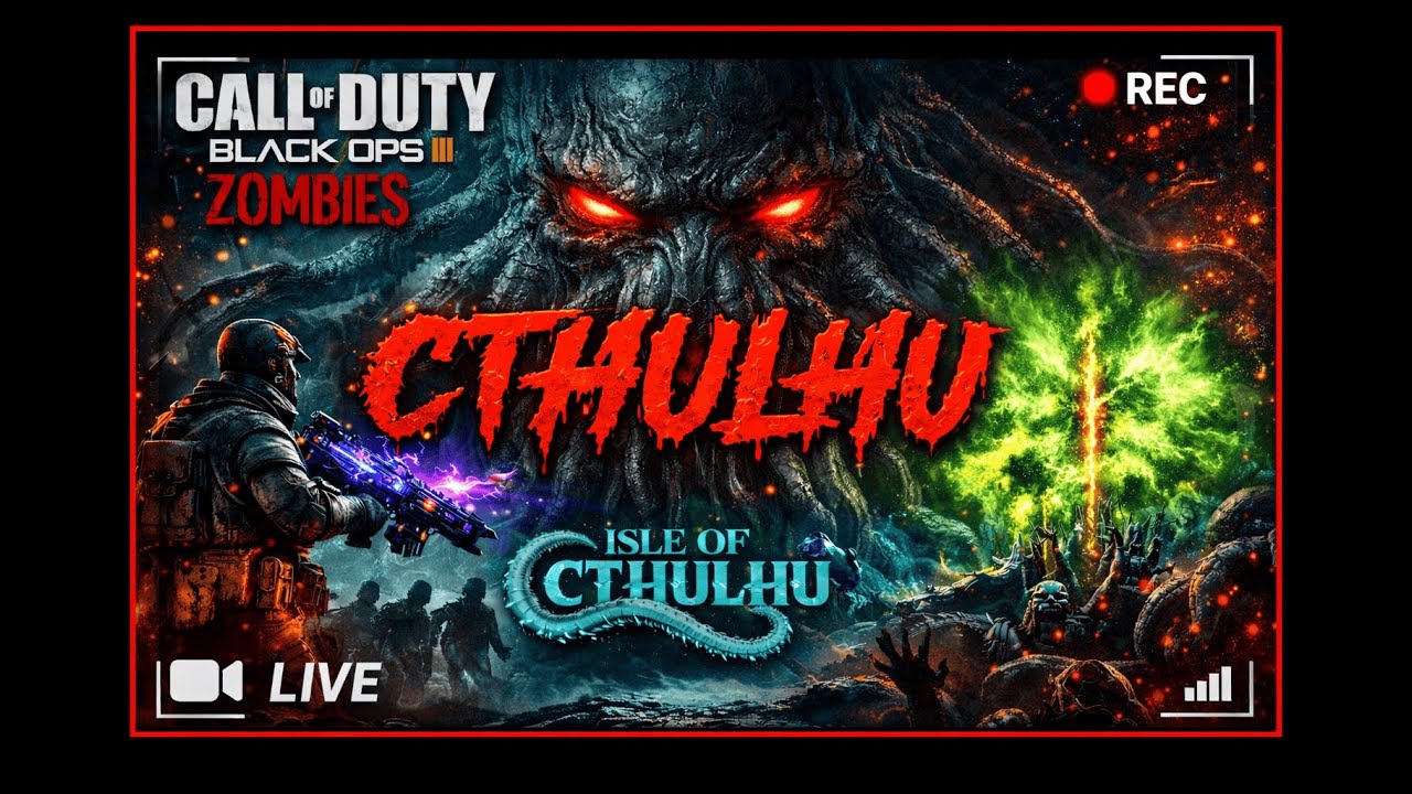 BO3 Custom Zombies - Isle of Cthulu CRAZY Map!