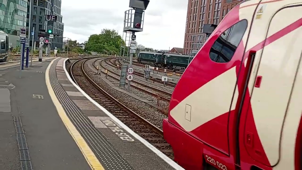 Here is a cross country voyager in the new livery 220023 from Paignton to Manchester Piccadilly 