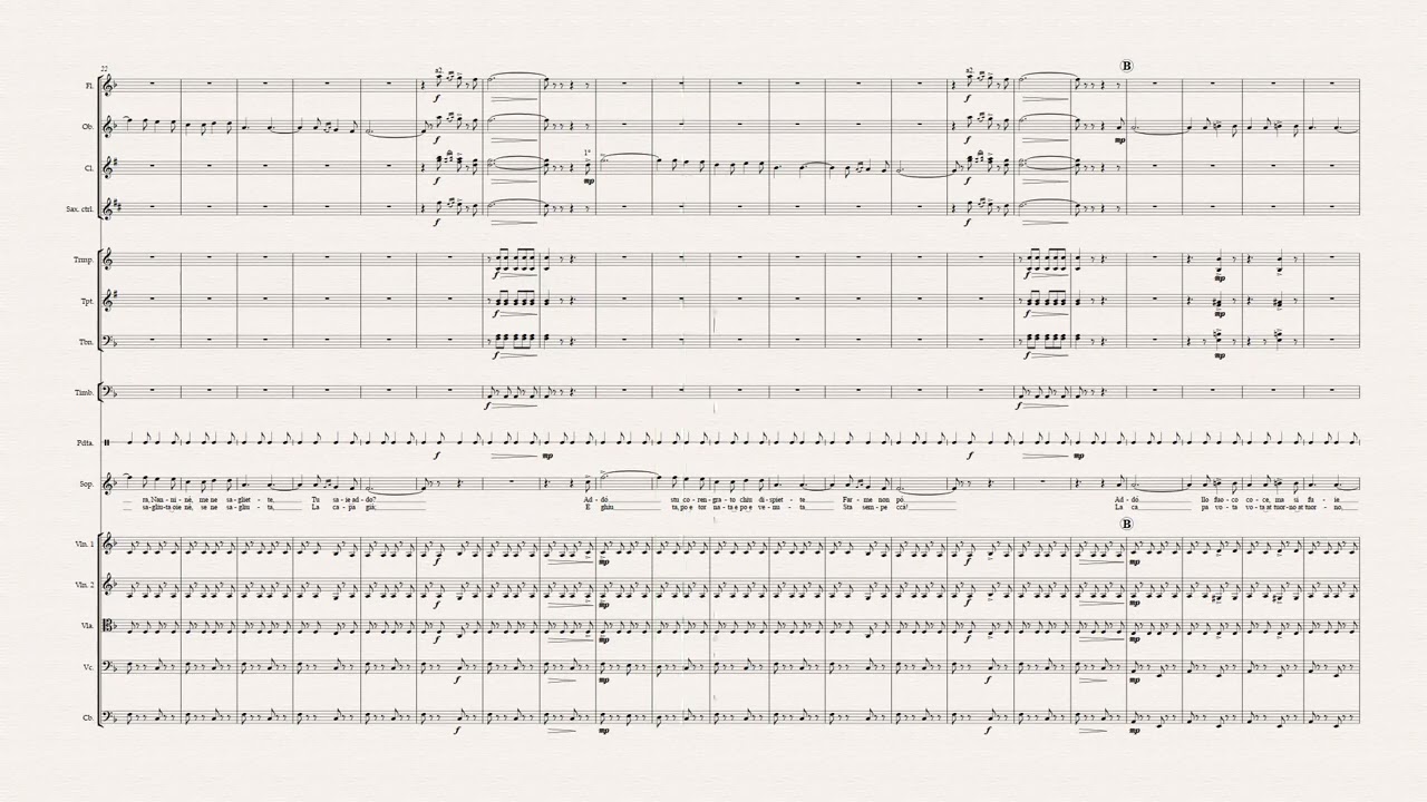 FUNICULI FUNICULA - SCORE ORCHESTRA