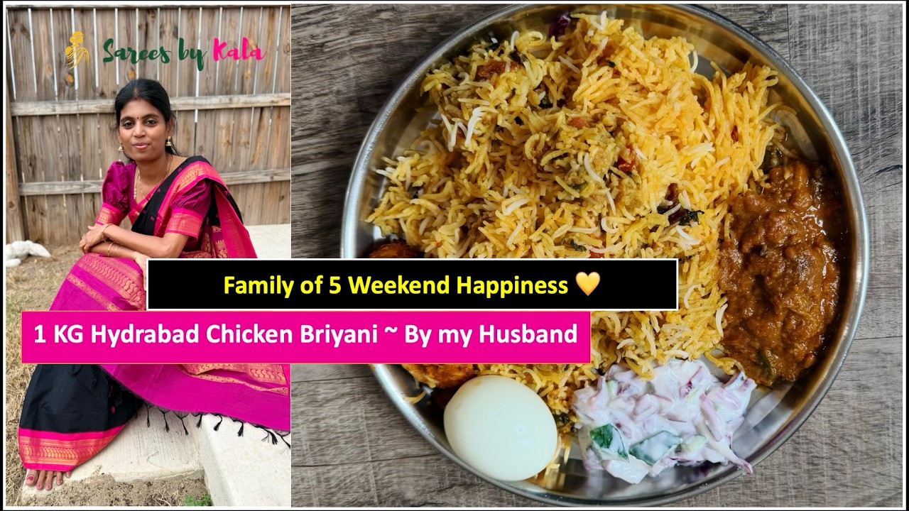 BIG Family Weekend Life | 1 KG Hyderabad Chicken Biryani | Healthy Breakfast