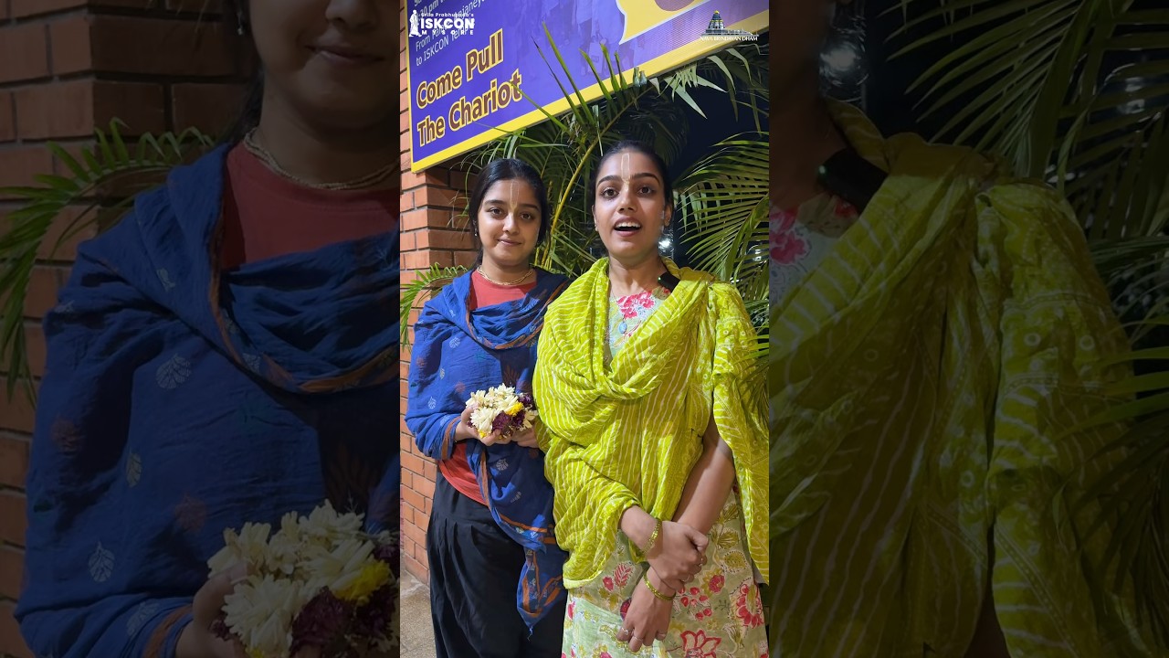 Ananya Amar and Ankita Amar visited ISKCON Mysore