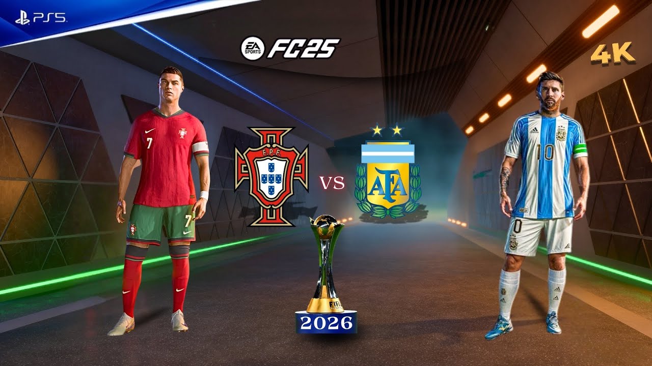 FC 25 - Portugal vs Argentina | FIFA World Cup 2026 Final | C. Ronaldo vs L. Messi | {4K60FPS}