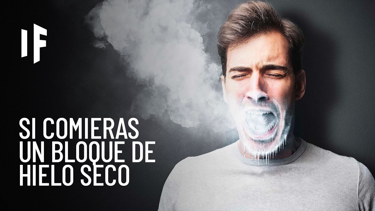 ¿Qué pasaría si comieras un bloque de hielo seco?