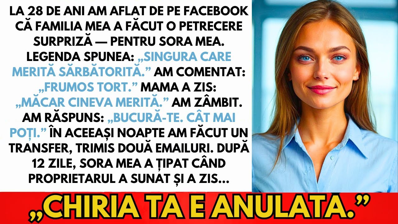 La 28 De Ani Am Văzut Pe Facebook: Familia Mea A Făcut O Petrecere Surpriză — Pentru Sora Mea