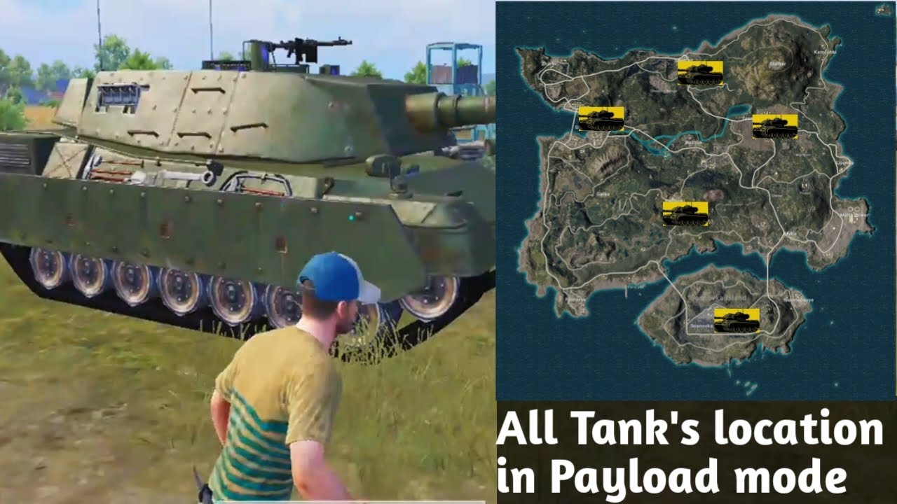 All Tank locations in Payload mode  | Pubg Mobile