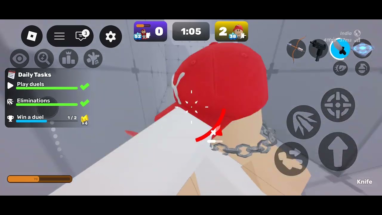 1v1 my friend knife only#roblox