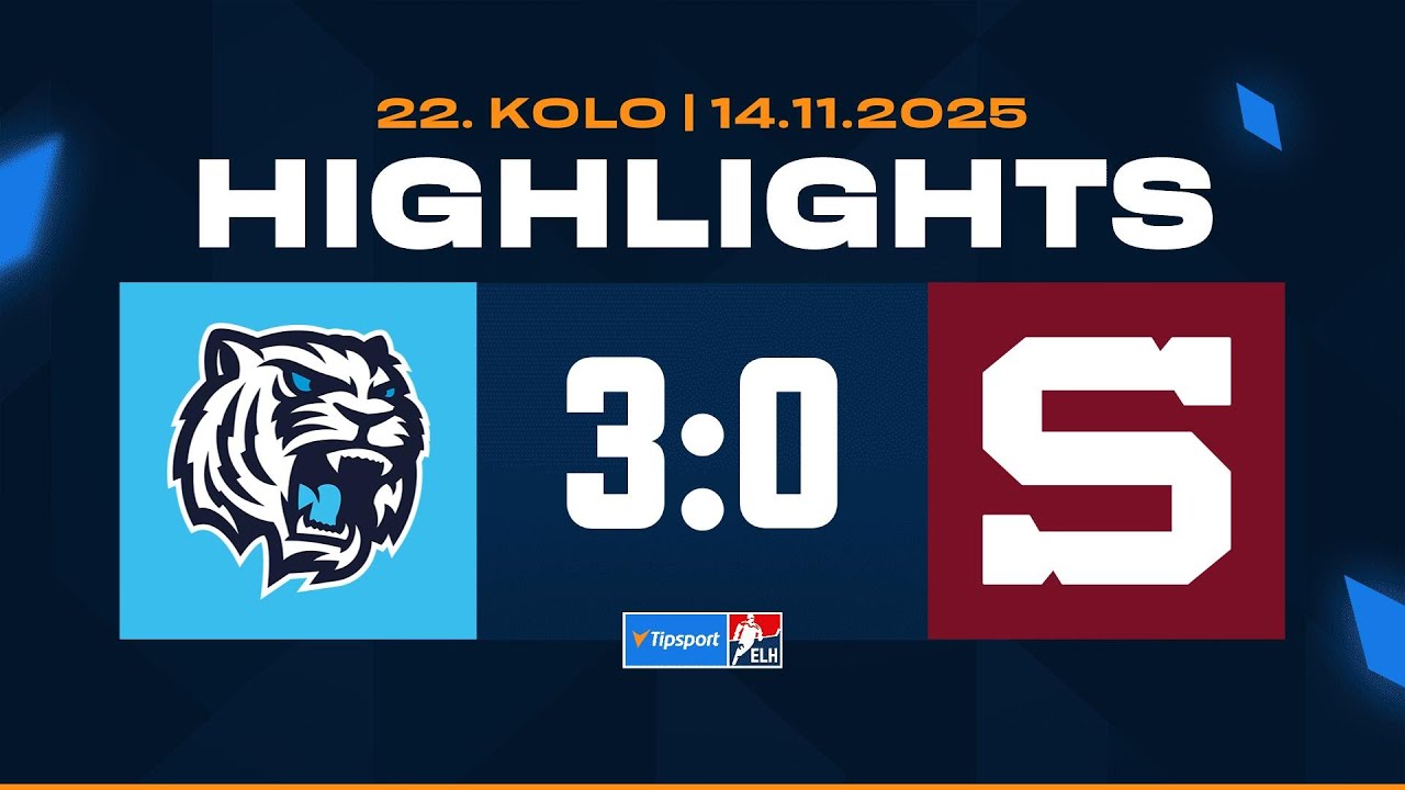 Highlights | B&iacute;l&iacute; Tygři Liberec vs. HC Sparta Praha 3:0 | 14.11.2025