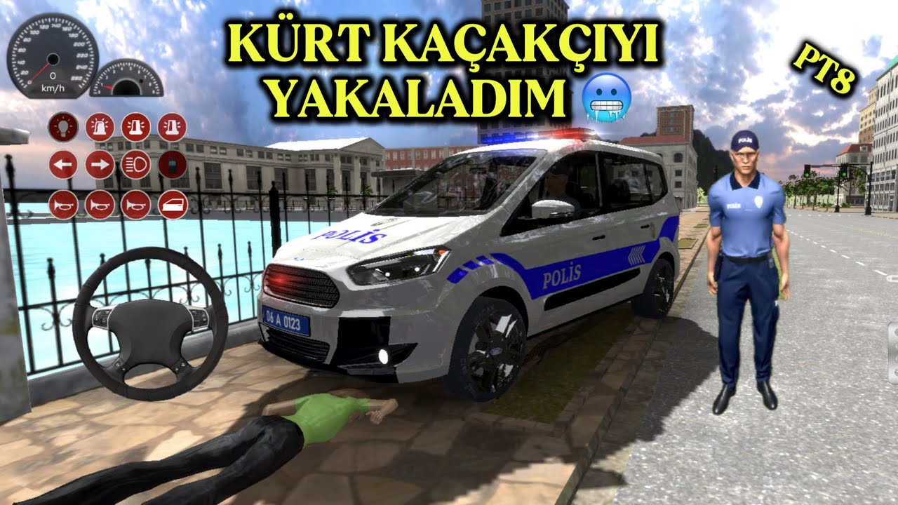 KÜRT KAÇAKÇIYI YAKALADIM!!! 😱 PT8 | TÜRK POLİSİ ARABA OYNU #arabaoynu #policecar #türkpolisi #auto 