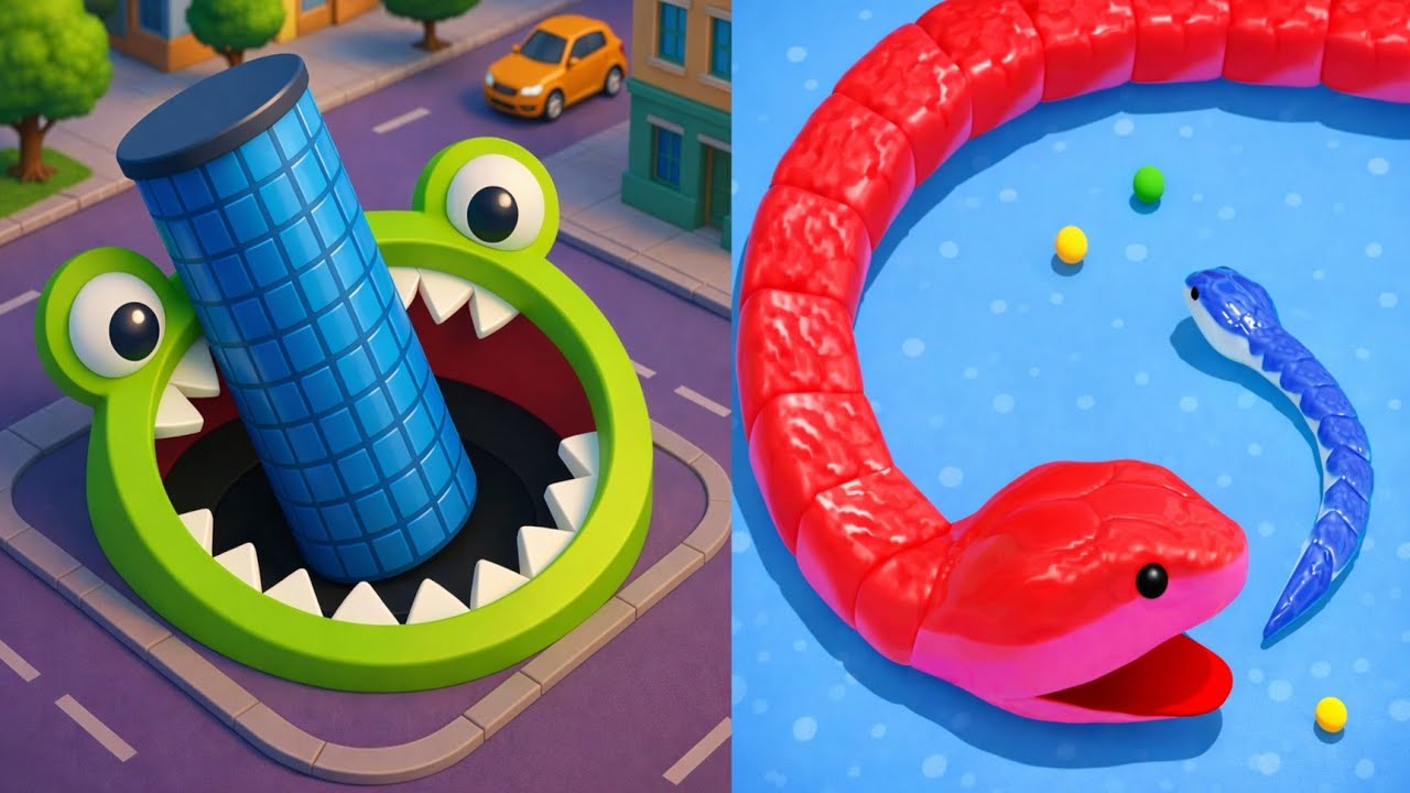 Snake Clash.io VS Hole.io - Epic Best Comparison! Which is the Best? #gamingvideos 