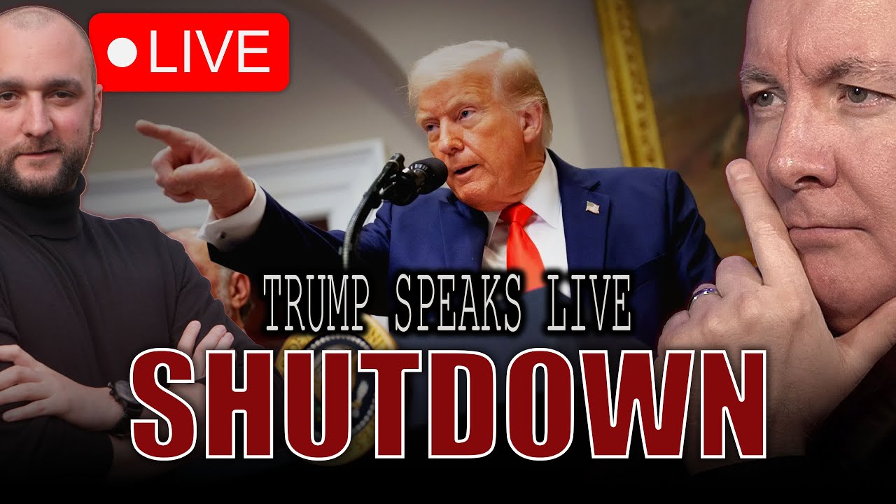 🚨 Trump LIVE: Government Shutdown Market SHOCK?! | Markets on Edge! | Martyn Lucas Investor