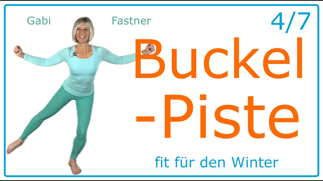 4/7⛄️30 min.  Buckelpiste | Beinkraft - Balance - Spr&uuml;nge | Workout ohne Ger&auml;te, im Stehen