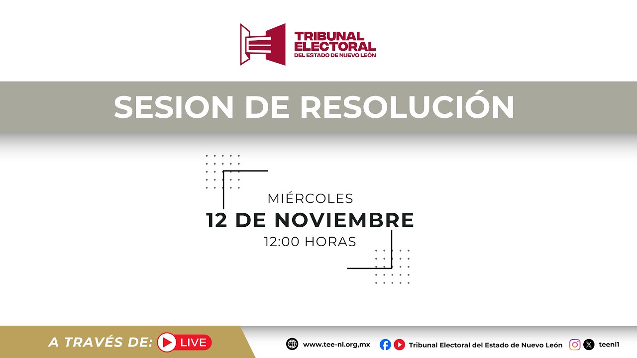 Sesión de Resolución Miércoles 12 de Noviembre de 2025