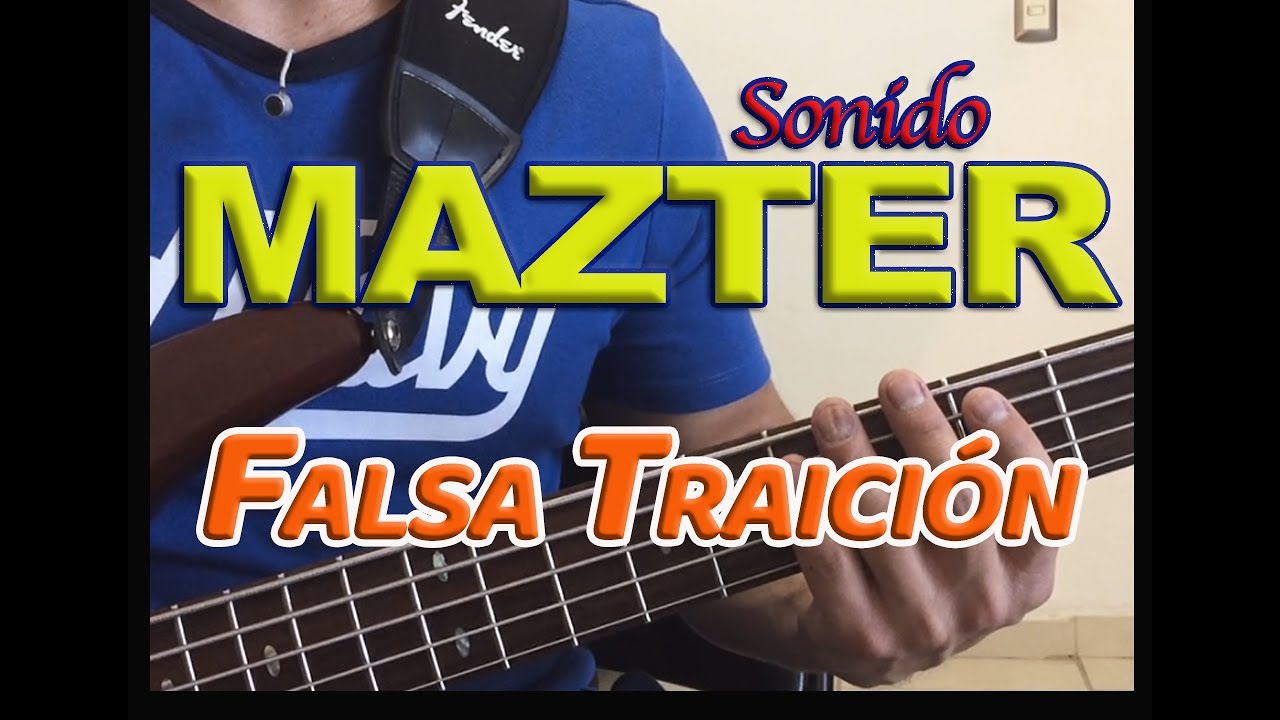 Cómo tocar  FALSA TRAICION || Sonido Mazter || BAJO ELÉCTRICO 🎸🔥