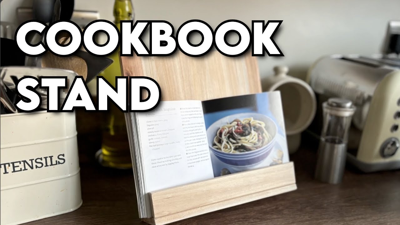 Create a Simple and AMAZING Cookbook Stand for Your Kitchen