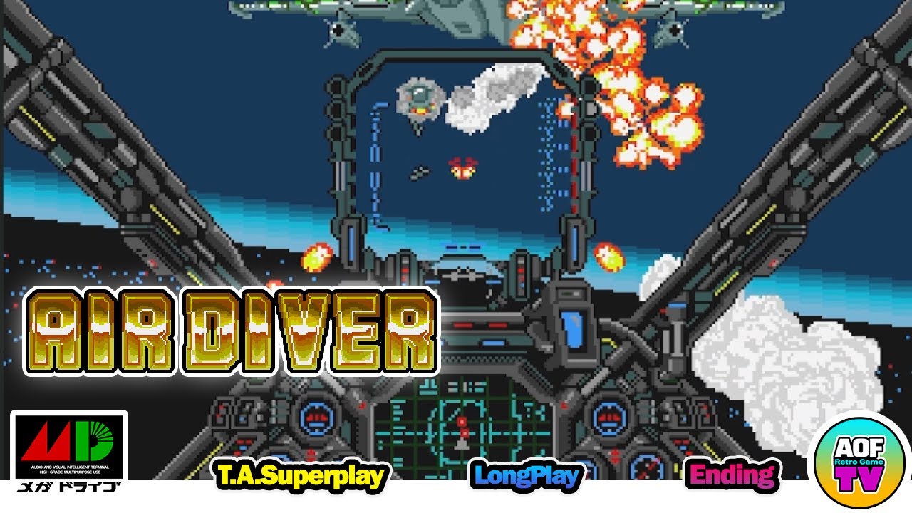 【GENESIS】 Air Diver ■ TAS / Hard / Superplay ■ JPN ■ No.0173