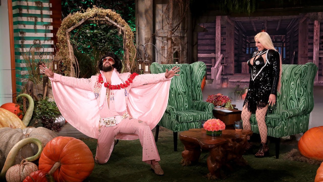 Jason Momoa Makes a Rockin’ Entrance as Elvis