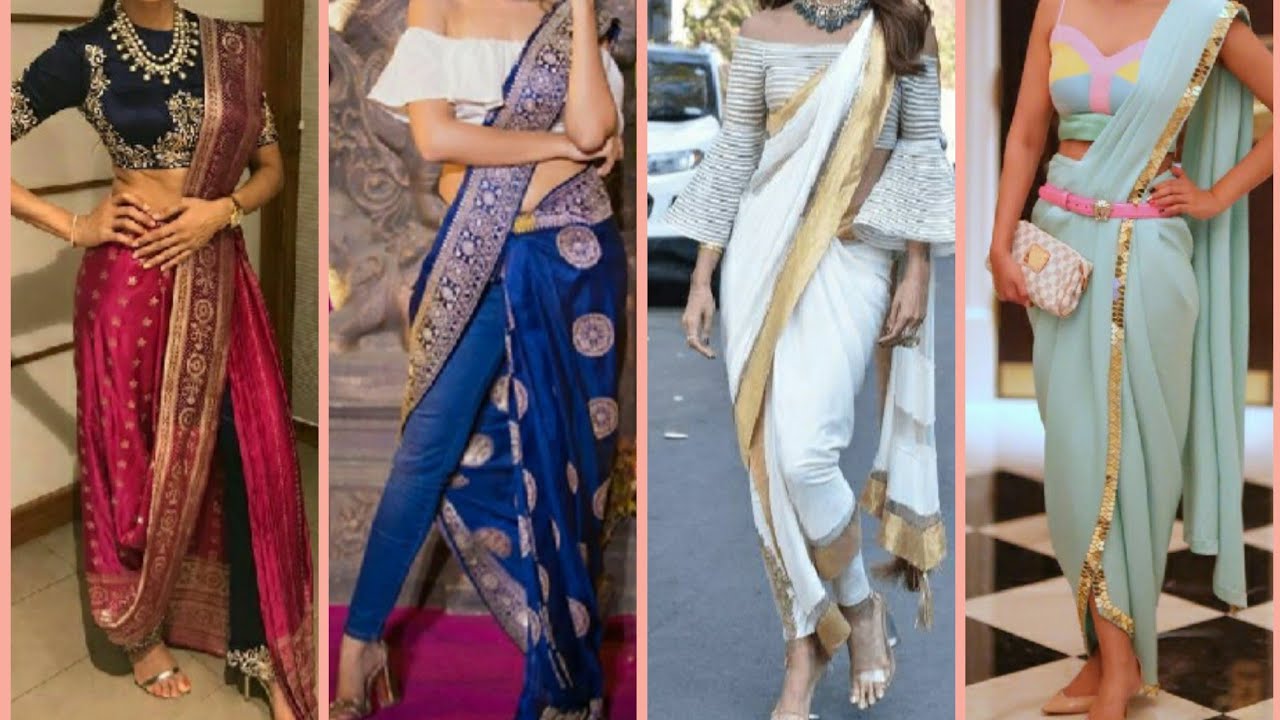 Stylish & Trendy Designer Pant Saree|Latest Indowestern Sarees Collection|Indowestern Saree Styling|