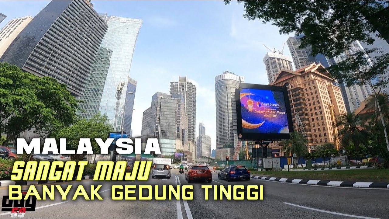 KUALA LUMPUR MALAYSIA SUASANA PAGI  INI NEGARA BENAR2 BERSIH DAN BANYAK GEDUNG TINGGI