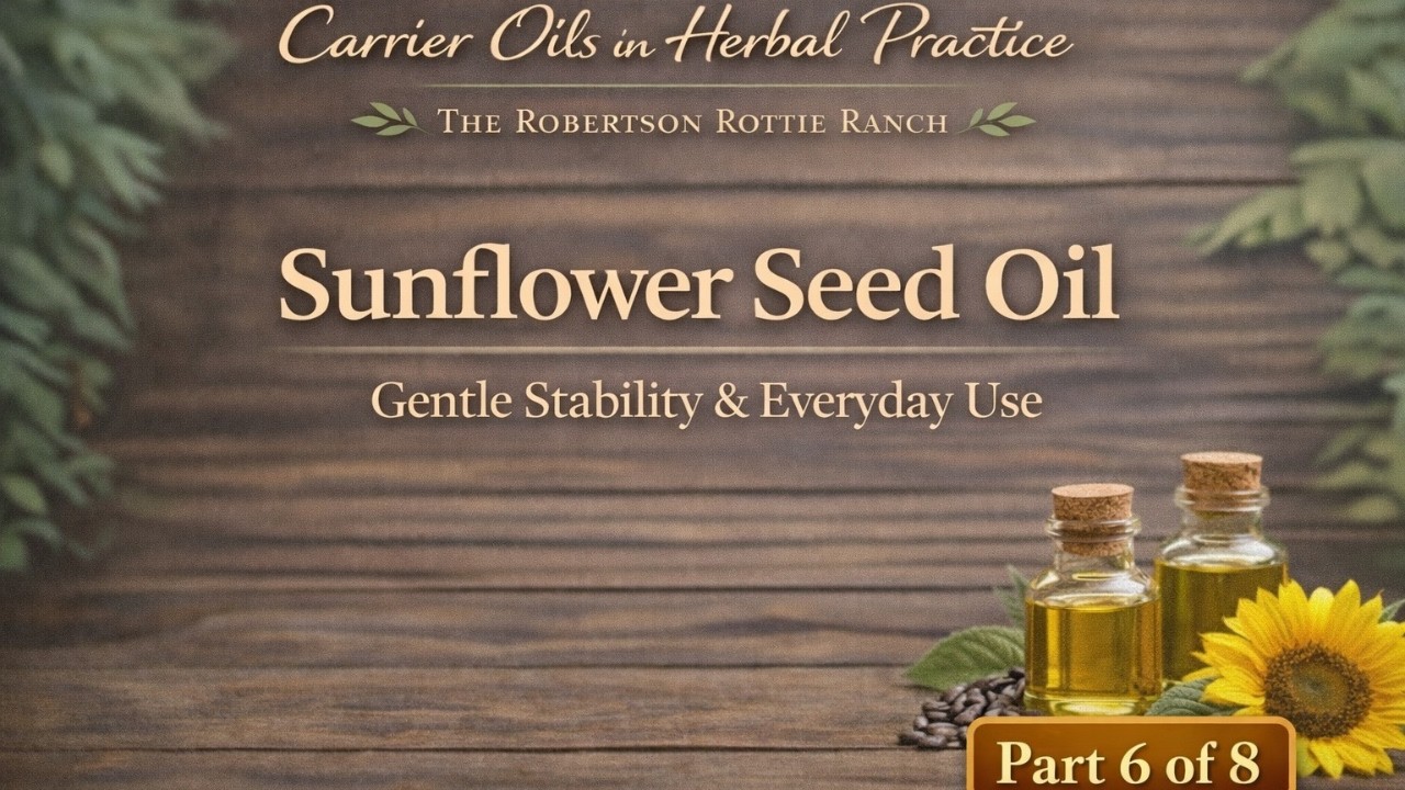 Sunflower Seed Oil in Herbal Practice | Gentle Stability & Everyday Use