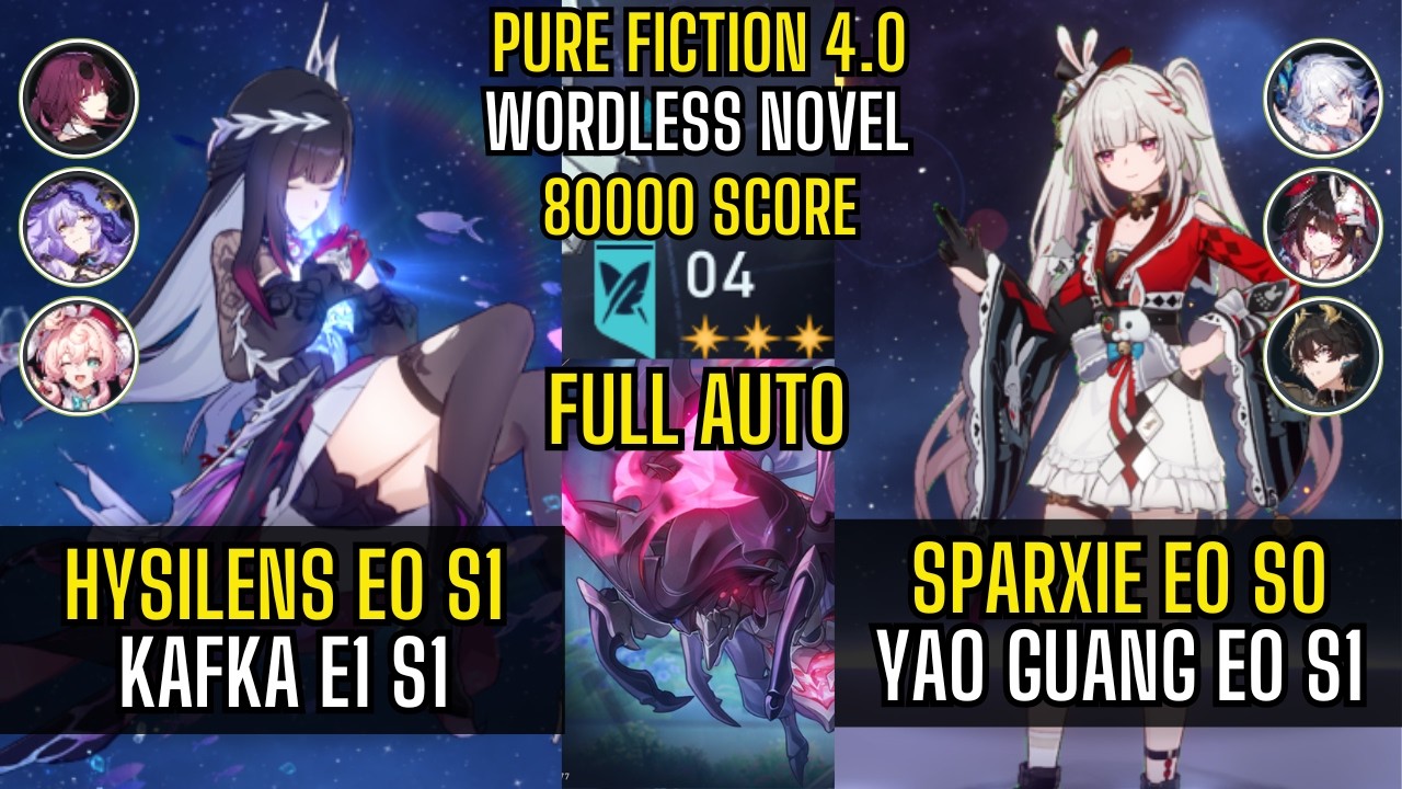 Sparxie E0S0 & Hysilens E0S1 – 80,000 Pure Fiction Full Auto | Honkai Star Rail 4.0