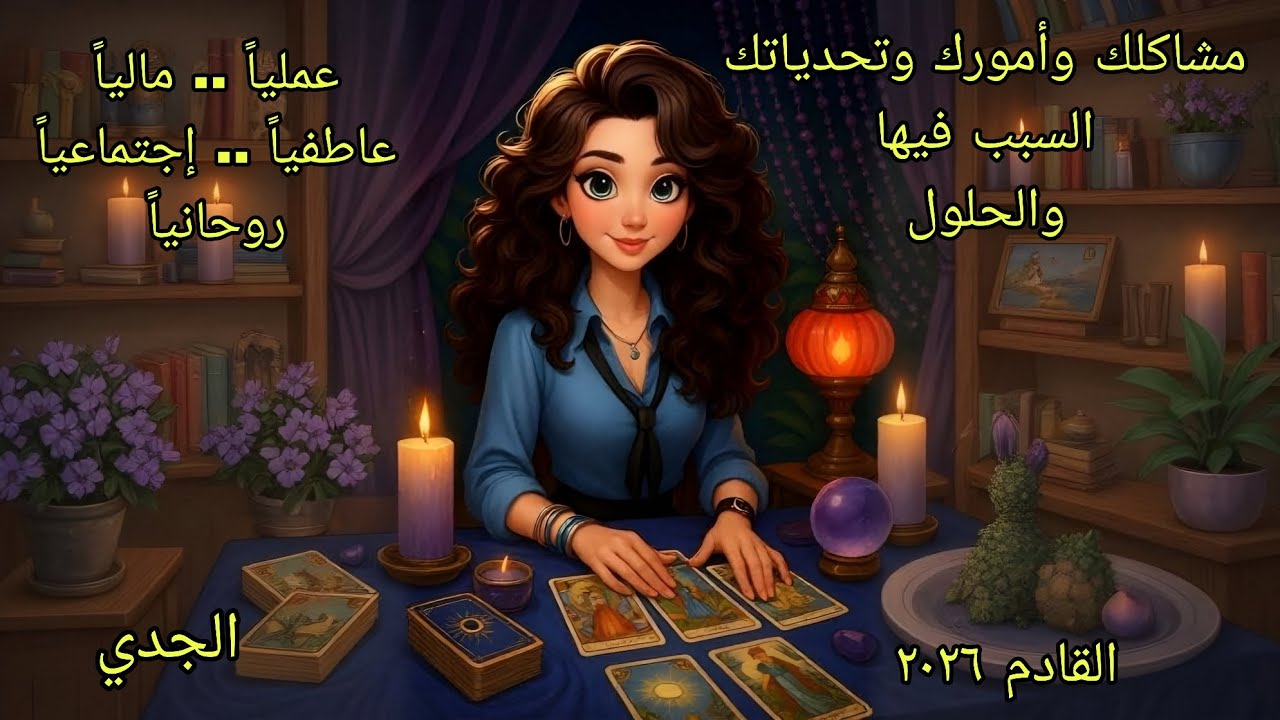 تاروت برج الجدي♑️مشاكلك تحدياتك قراراتك في ٢٠٢٦ والحلول والتبشيرات