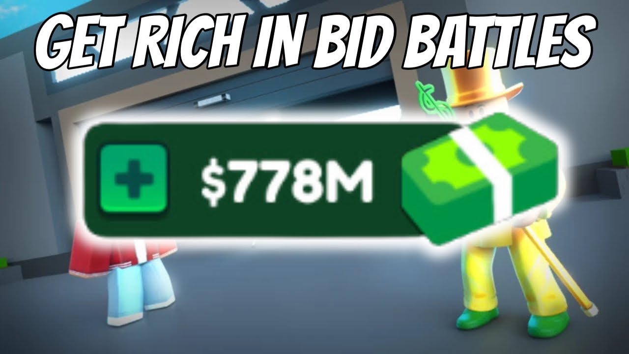HOW TO GET RICH IN ROBLOX BID BATTLES