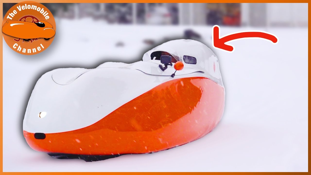 Milan SL Velomobile Gets Stuck in Snow