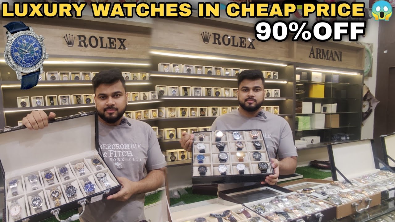 Cheapest Luxury Watches Market In Delhi 90% OFF ON BRAND WATCHES |Mannan Pathan