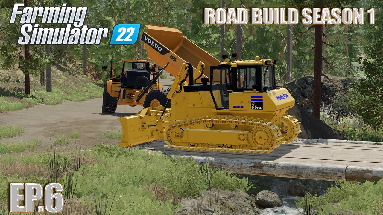 Farming Simulator 22 | ROAD BUILD Timelapse Season 1 | EP.6