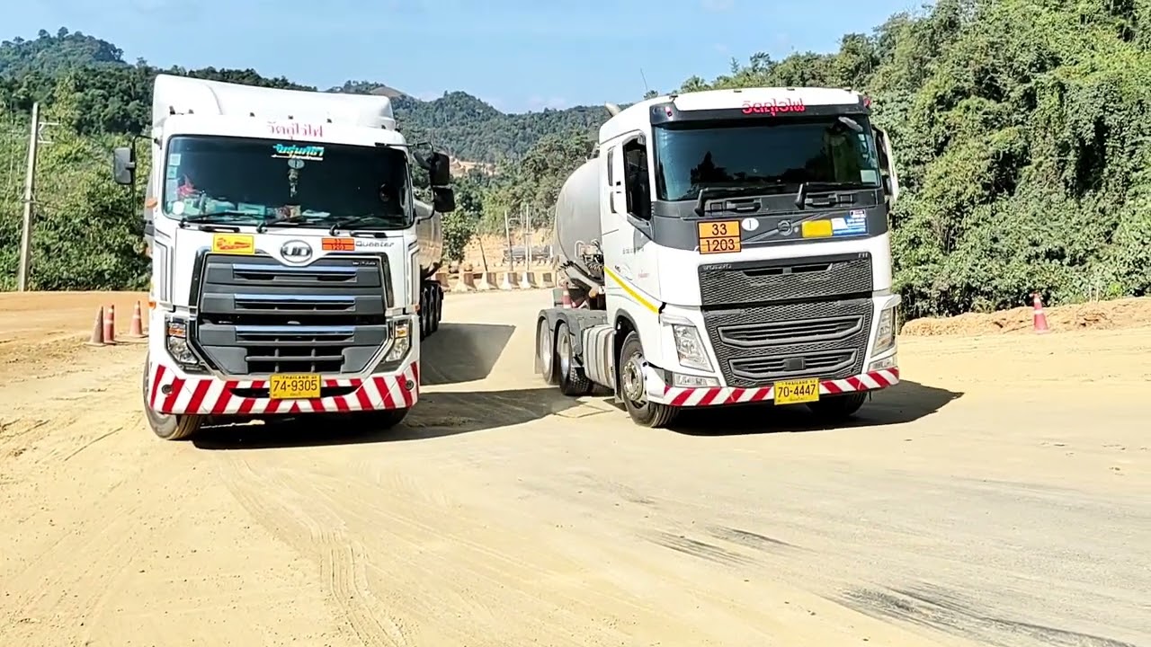 VOLVO FH440 โดน CAT ลากอีกแล้ว