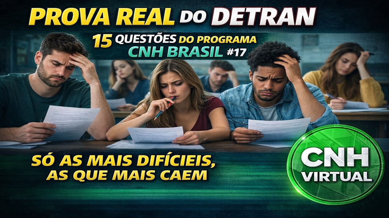 SIMULADO Real Detran, Prova Detran 2016, Exame Teórico Detran, As Mais Cobradas e mais cobradas