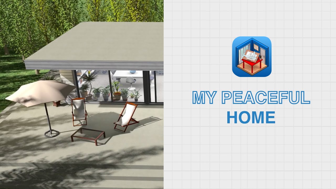 Sweet Home 3D - House with terrace video tour
