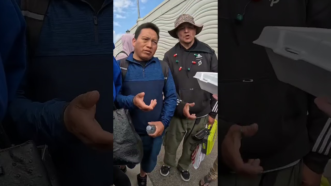 Homeless Man Refuses Food: 