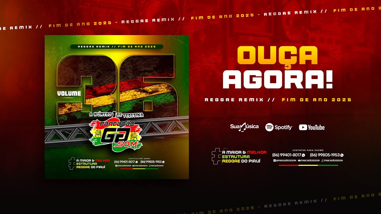 ❤️💛💚 REPERT&Oacute;RIO ATUALIZADO PANCAD&Atilde;O GD SOM CD VOLUME 36 REGGAE REMIX [ PARTE 07 ] ❤️💛💚