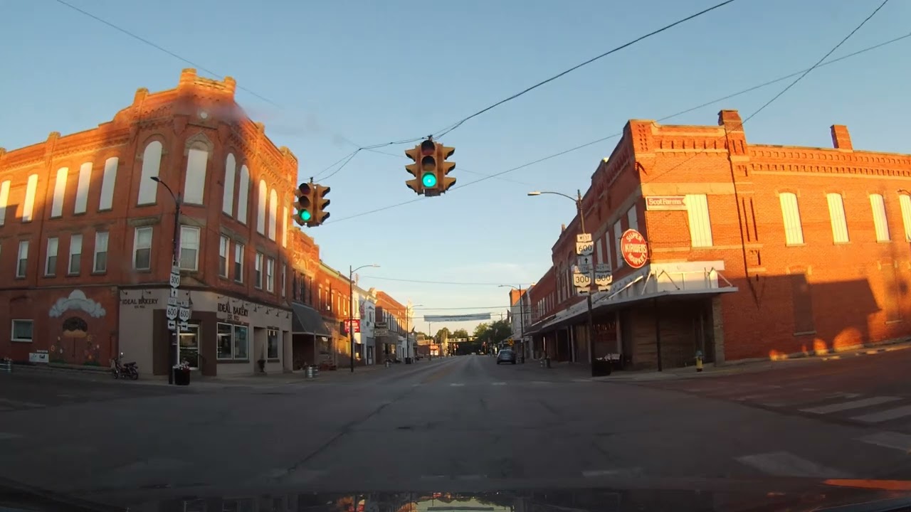 Driving through Gibsonburg, Ohio